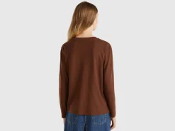 Long sleeve light cotton t-shirt