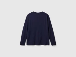 Long sleeve light cotton t-shirt
