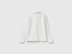 Long sleeve polo in organic cotton