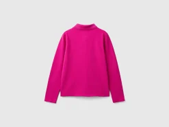 Long sleeve polo in organic cotton