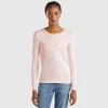 Long sleeve pure cotton t-shirt