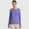 Long sleeve pure cotton t-shirt