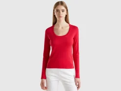 Long sleeve pure cotton t-shirt