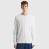 Long sleeve pure cotton t-shirt