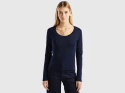 Long sleeve pure cotton t-shirt