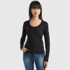 Long sleeve pure cotton t-shirt