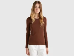 Long sleeve pure cotton t-shirt