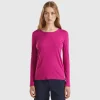 Long sleeve pure cotton t-shirt