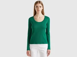 Long sleeve pure cotton t-shirt