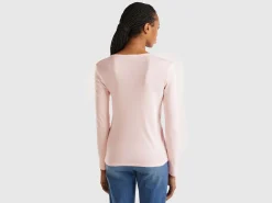 Long sleeve pure cotton t-shirt