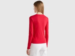 Long sleeve pure cotton t-shirt