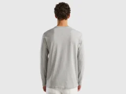 Long sleeve pure cotton t-shirt