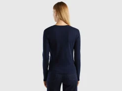 Long sleeve pure cotton t-shirt