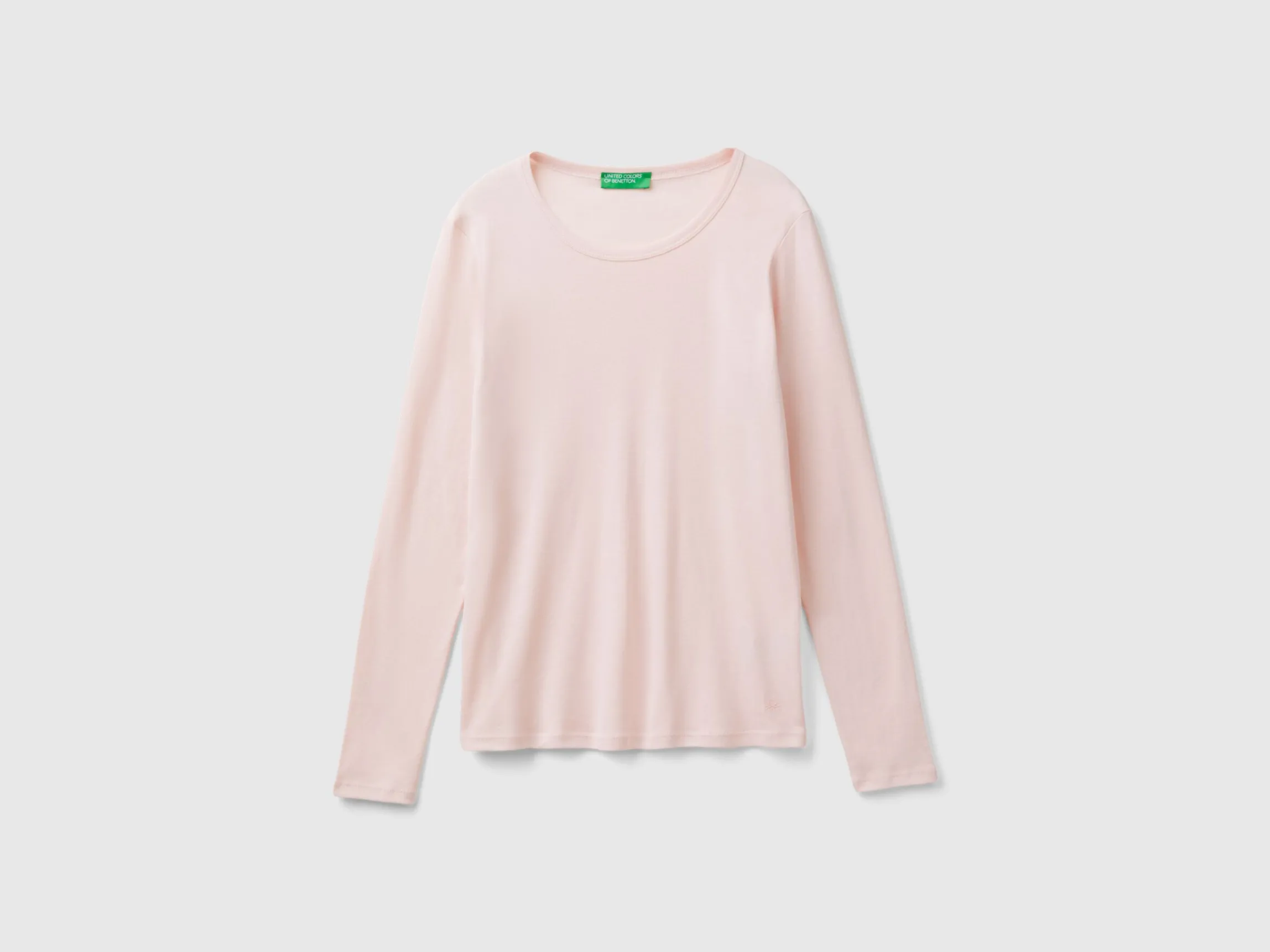 Long sleeve pure cotton t-shirt