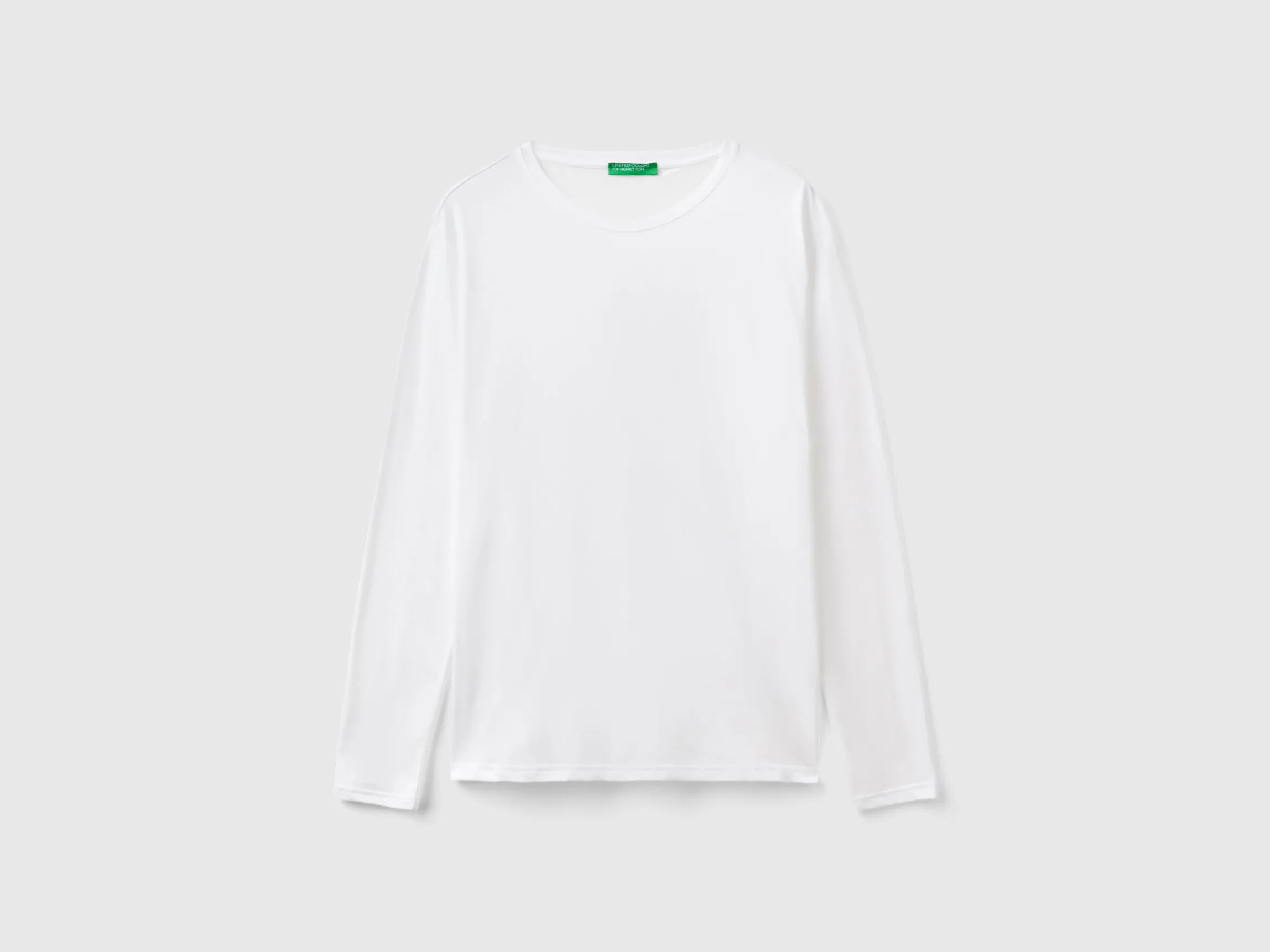Long sleeve pure cotton t-shirt