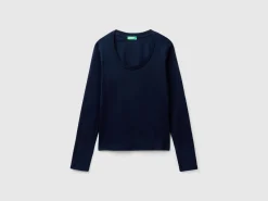 Long sleeve pure cotton t-shirt