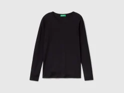 Long sleeve pure cotton t-shirt