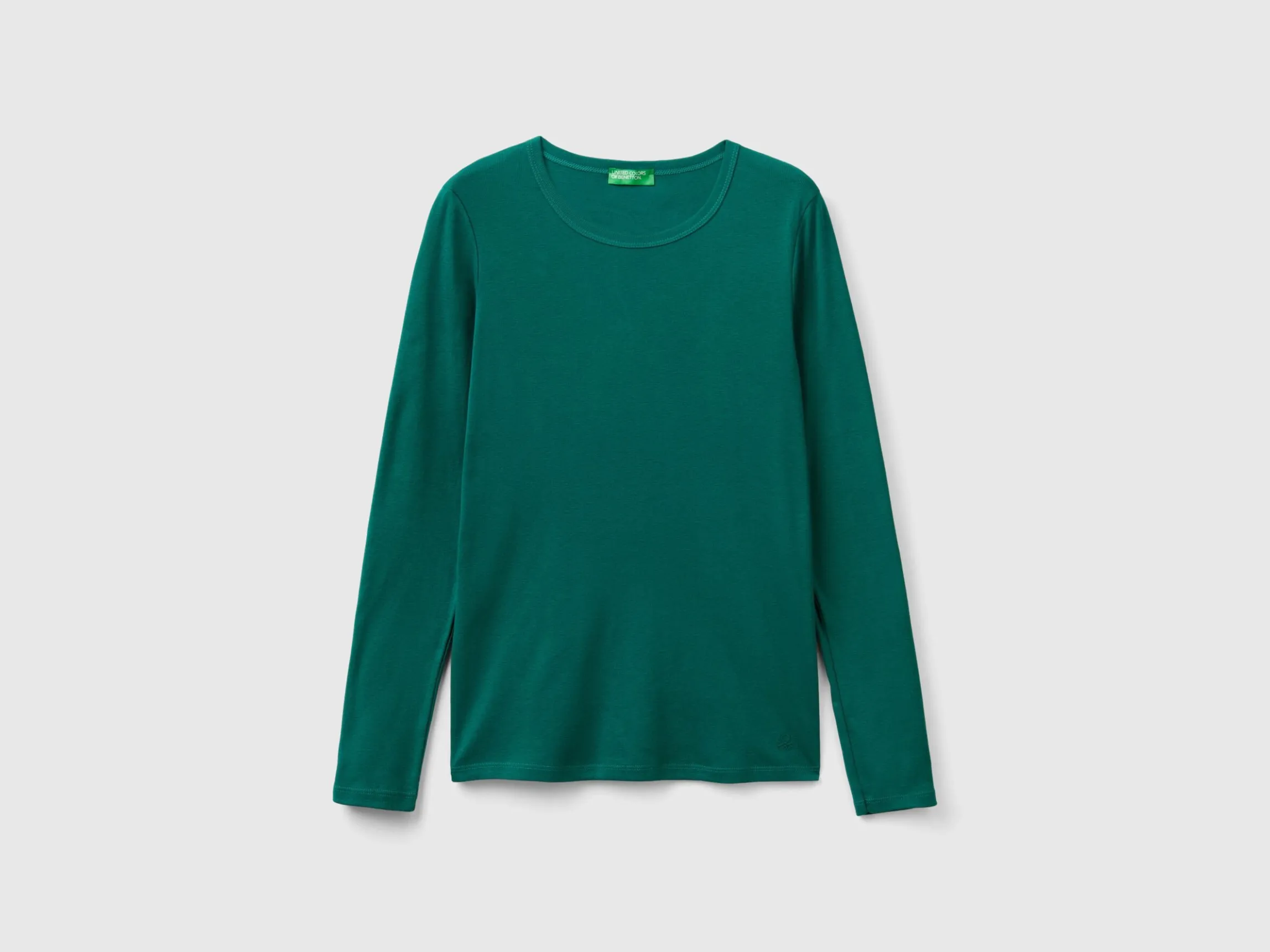 Long sleeve pure cotton t-shirt