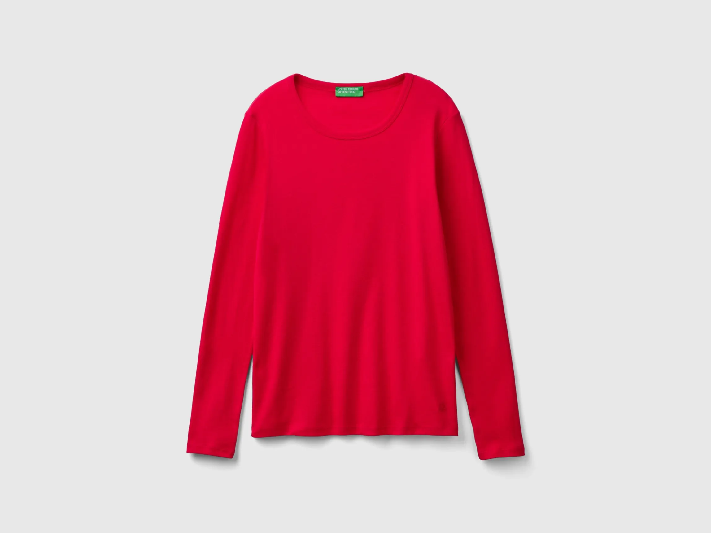Long sleeve pure cotton t-shirt