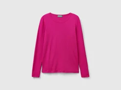 Long sleeve pure cotton t-shirt