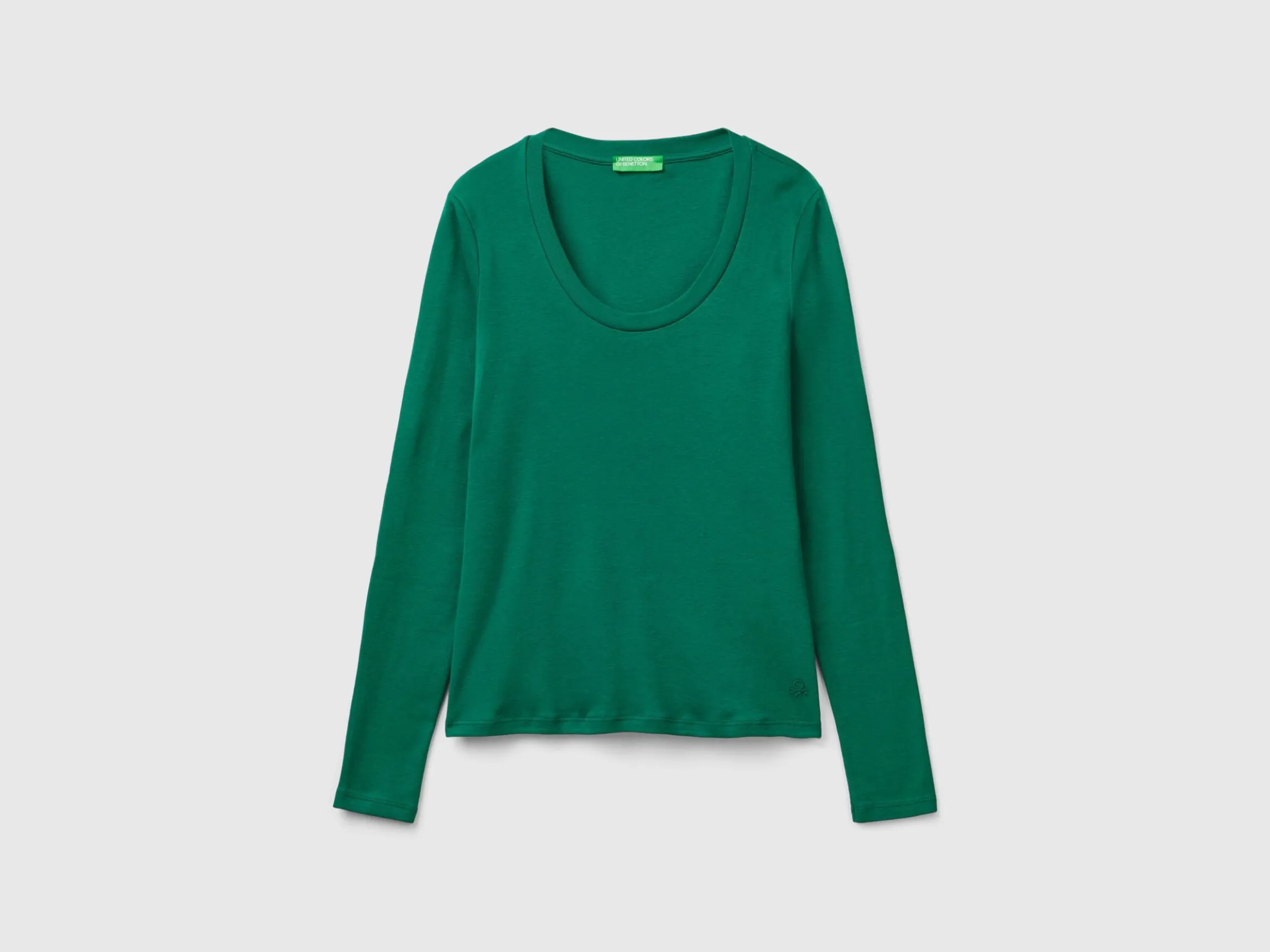 Long sleeve pure cotton t-shirt