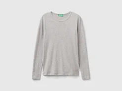 Long sleeve pure cotton t-shirt