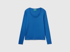 Long sleeve pure cotton t-shirt