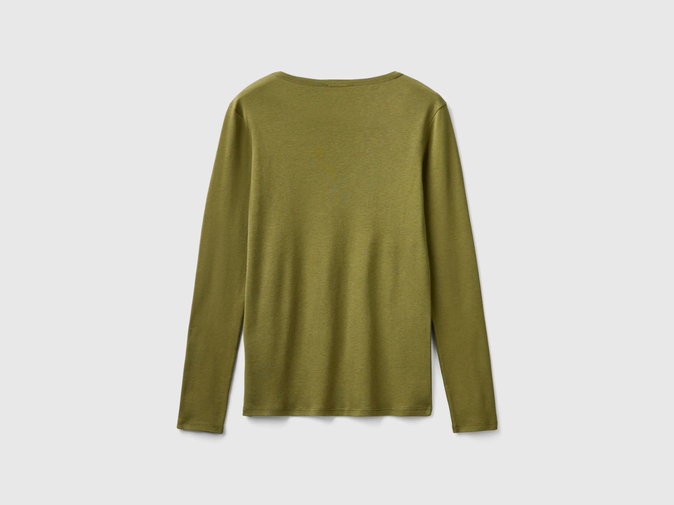 Long sleeve pure cotton t-shirt