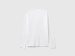Long sleeve pure cotton t-shirt