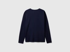 Long sleeve pure cotton t-shirt