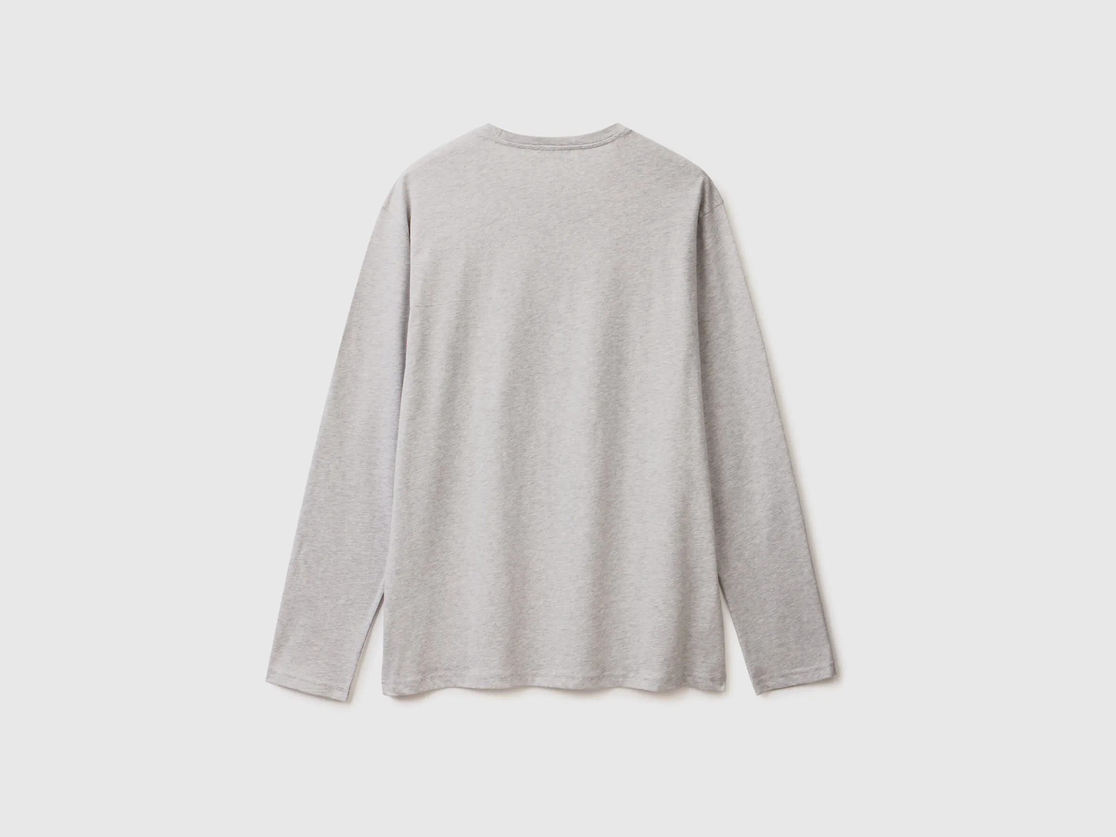 Long sleeve pure cotton t-shirt