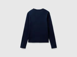 Long sleeve pure cotton t-shirt