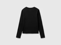 Long sleeve pure cotton t-shirt