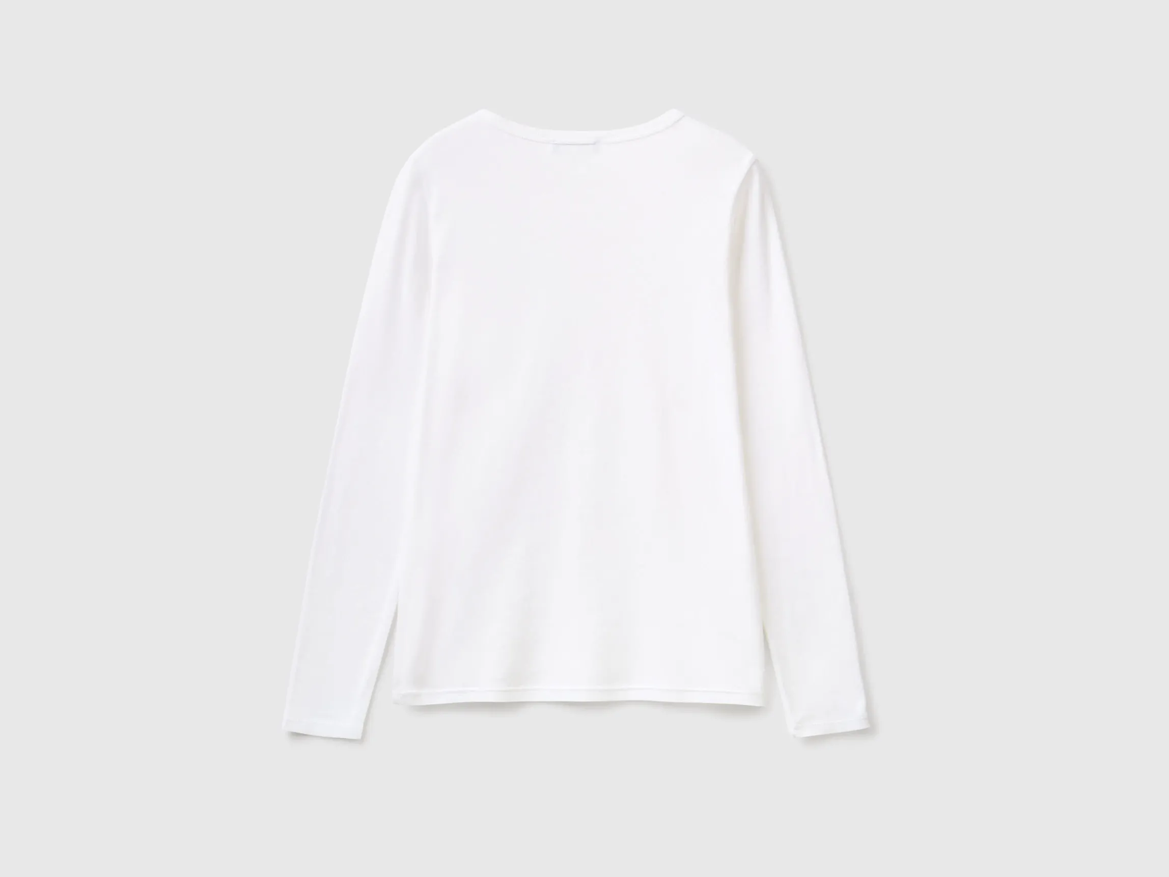 Long sleeve pure cotton t-shirt