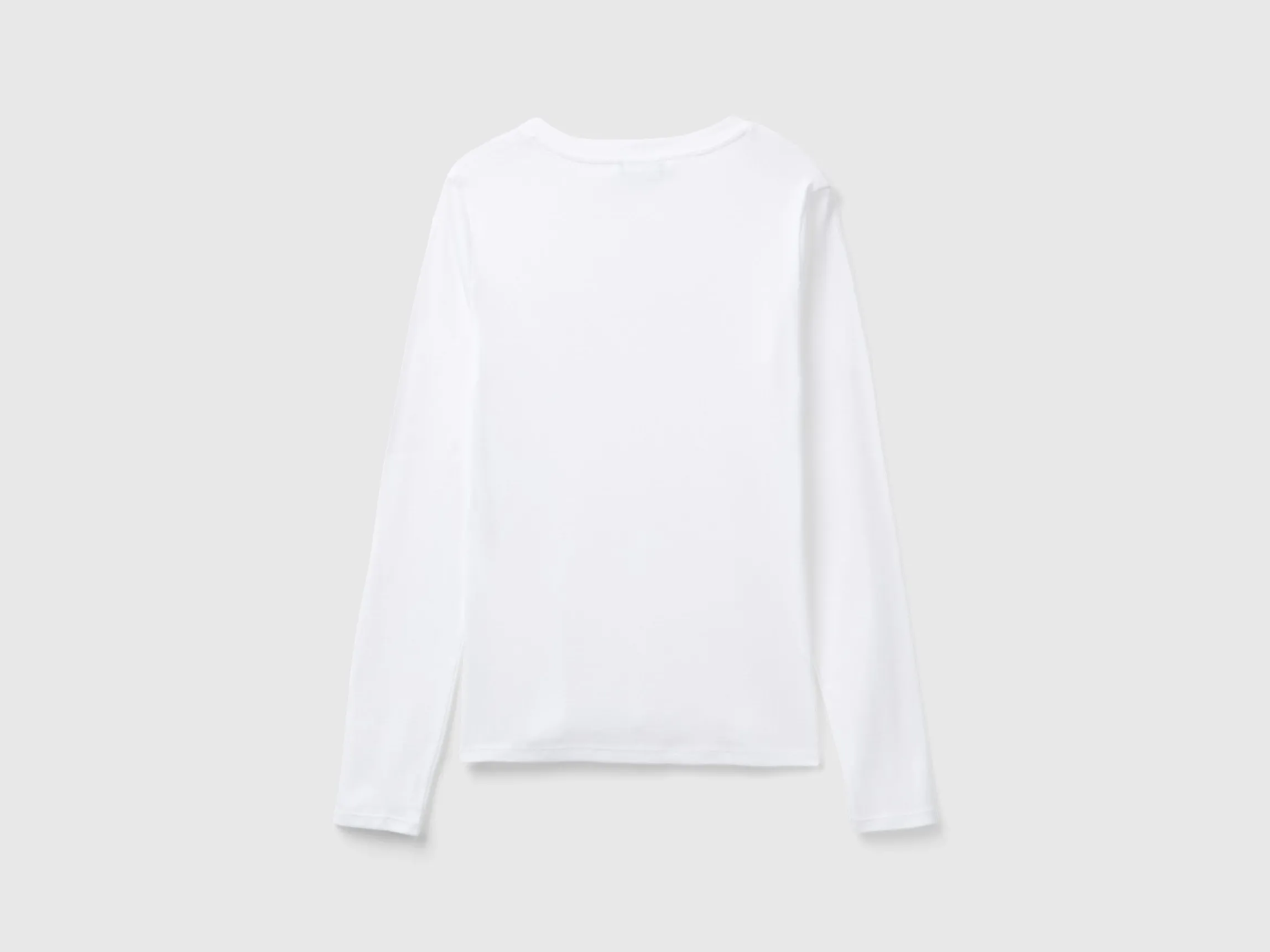 Long sleeve pure cotton t-shirt