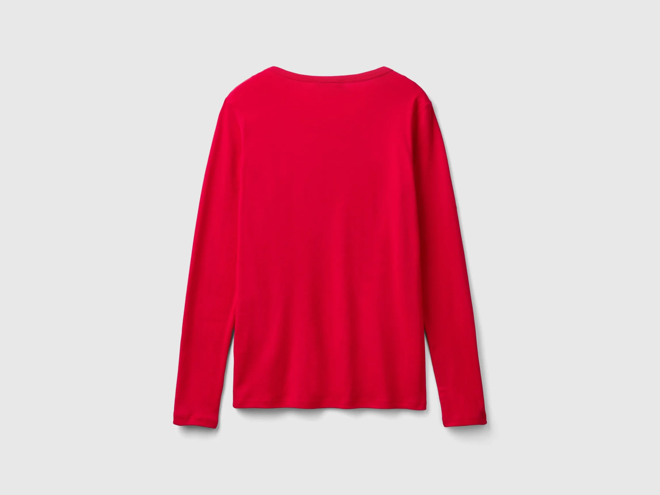 Long sleeve pure cotton t-shirt