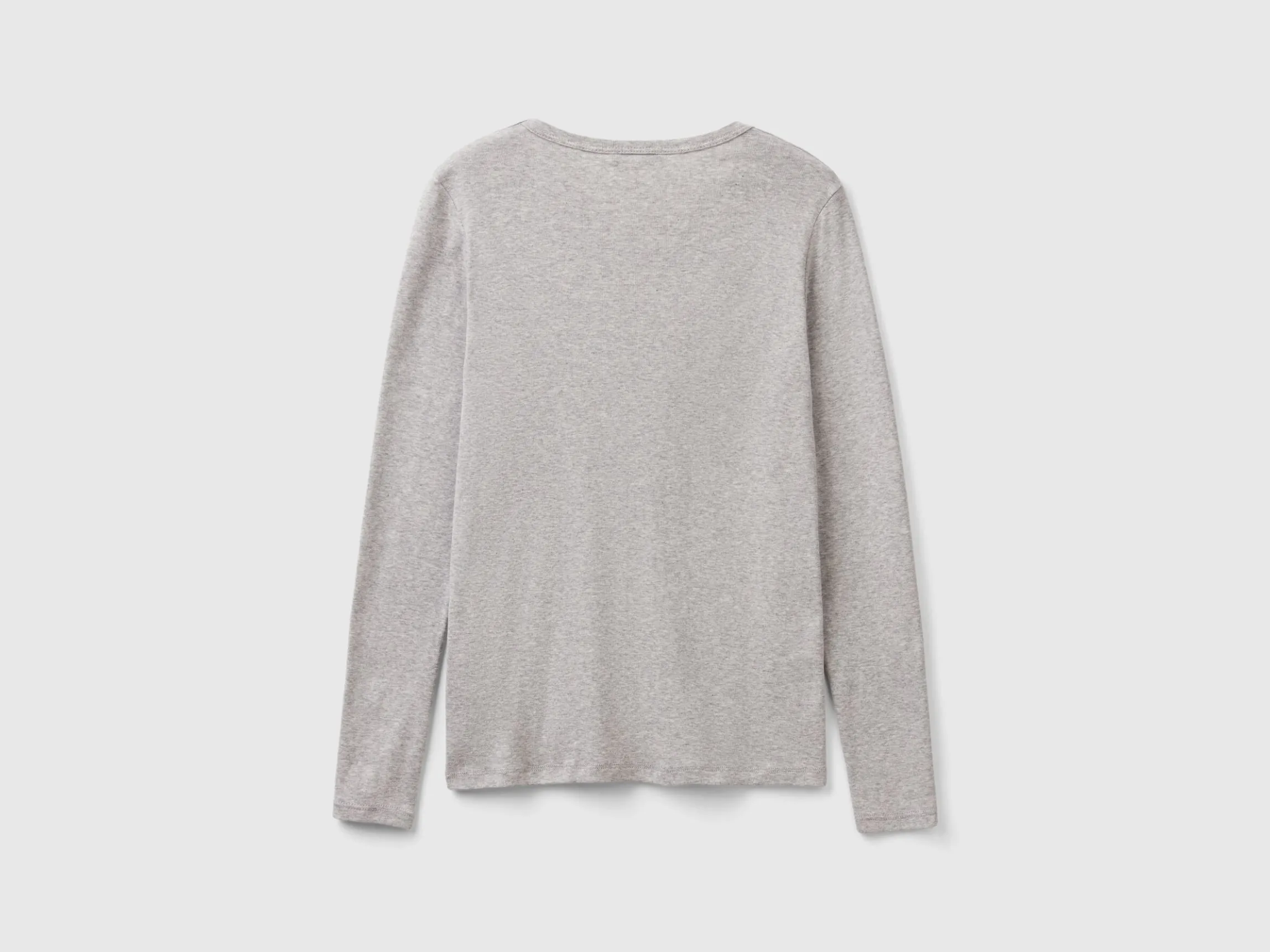 Long sleeve pure cotton t-shirt