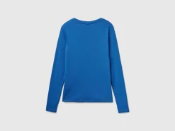 Long sleeve pure cotton t-shirt