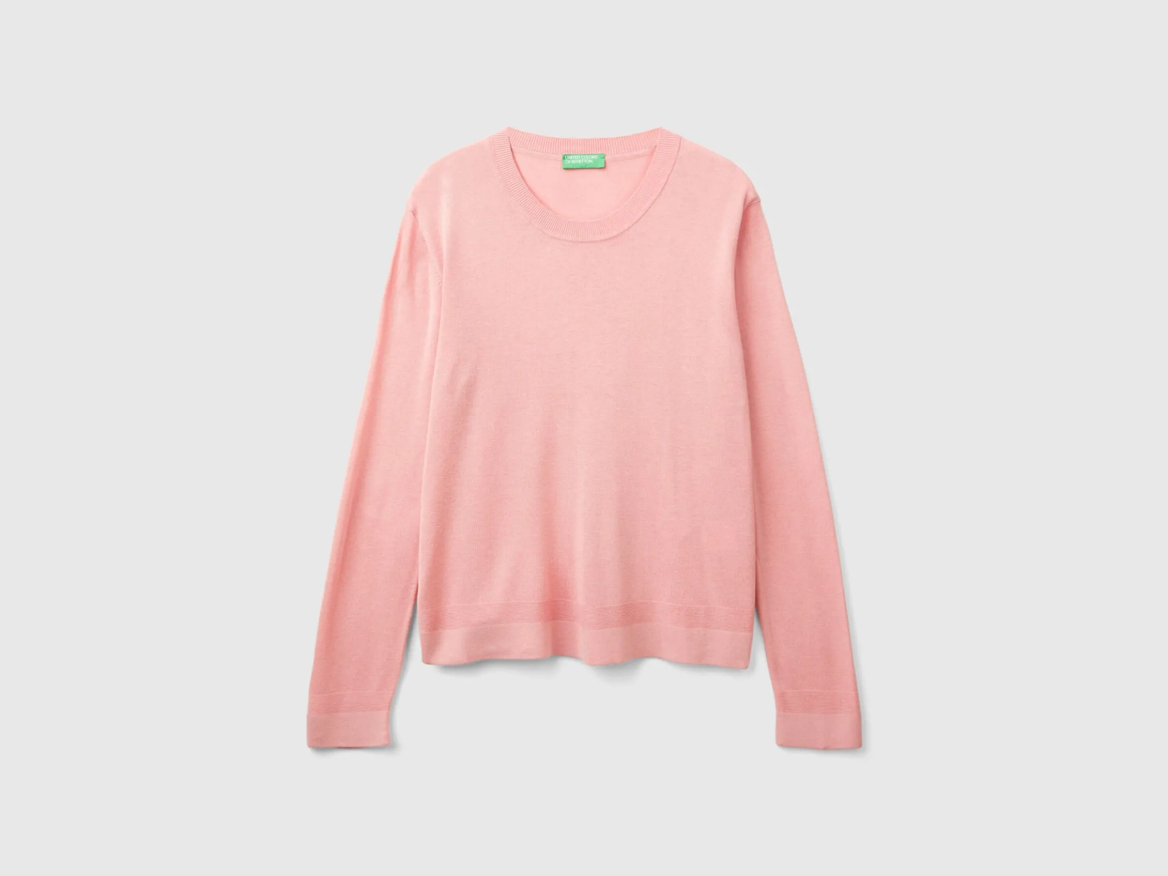 Long sleeve sweater in silk blend