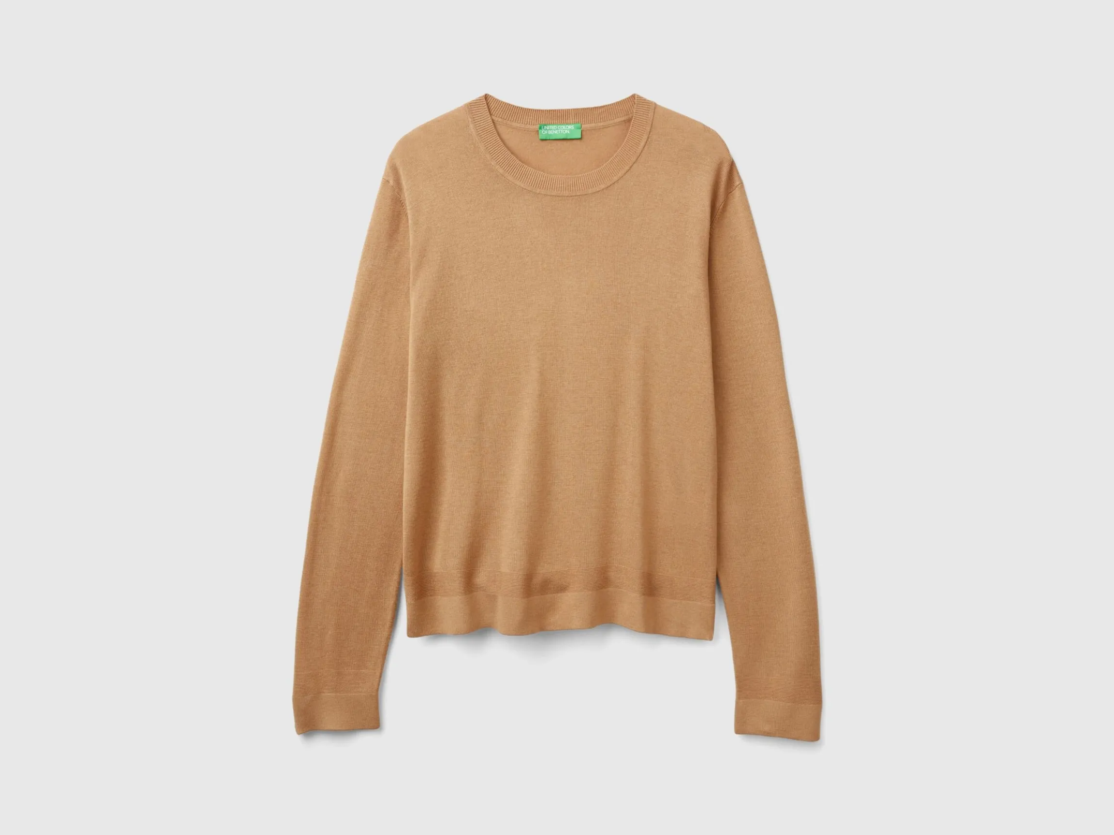 Long sleeve sweater in silk blend
