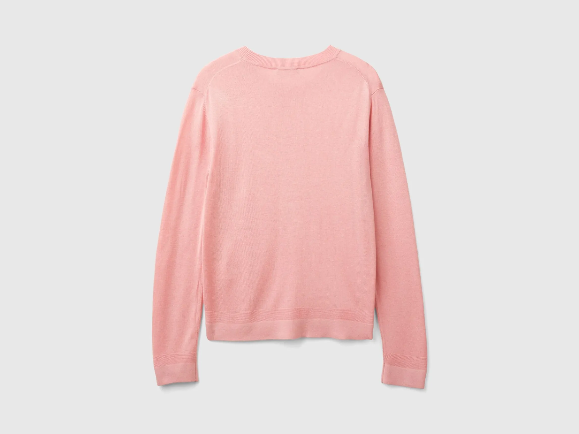 Long sleeve sweater in silk blend