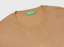 Long sleeve sweater in silk blend