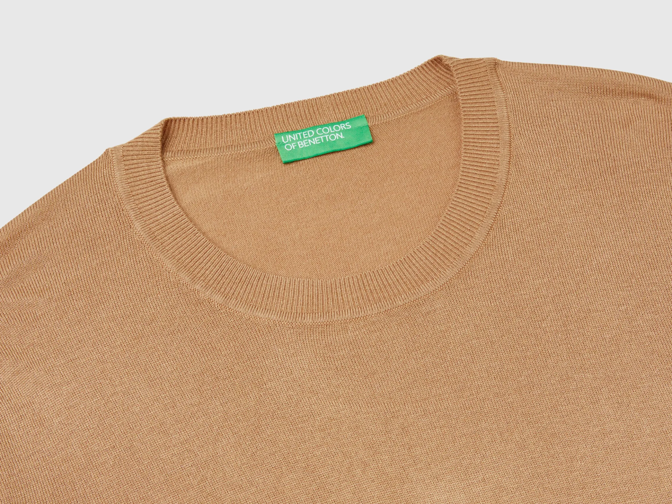Long sleeve sweater in silk blend