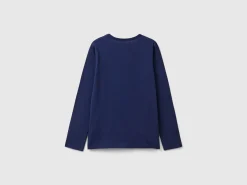 Long sleeve t-shirt in organic cotton