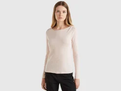 Long sleeve t-shirt in pure cotton