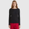Long sleeve t-shirt in pure cotton