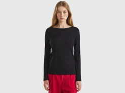 Long sleeve t-shirt in pure cotton
