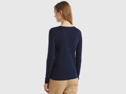 Long sleeve t-shirt in pure cotton