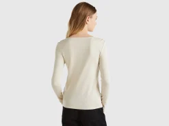 Long sleeve t-shirt in pure cotton