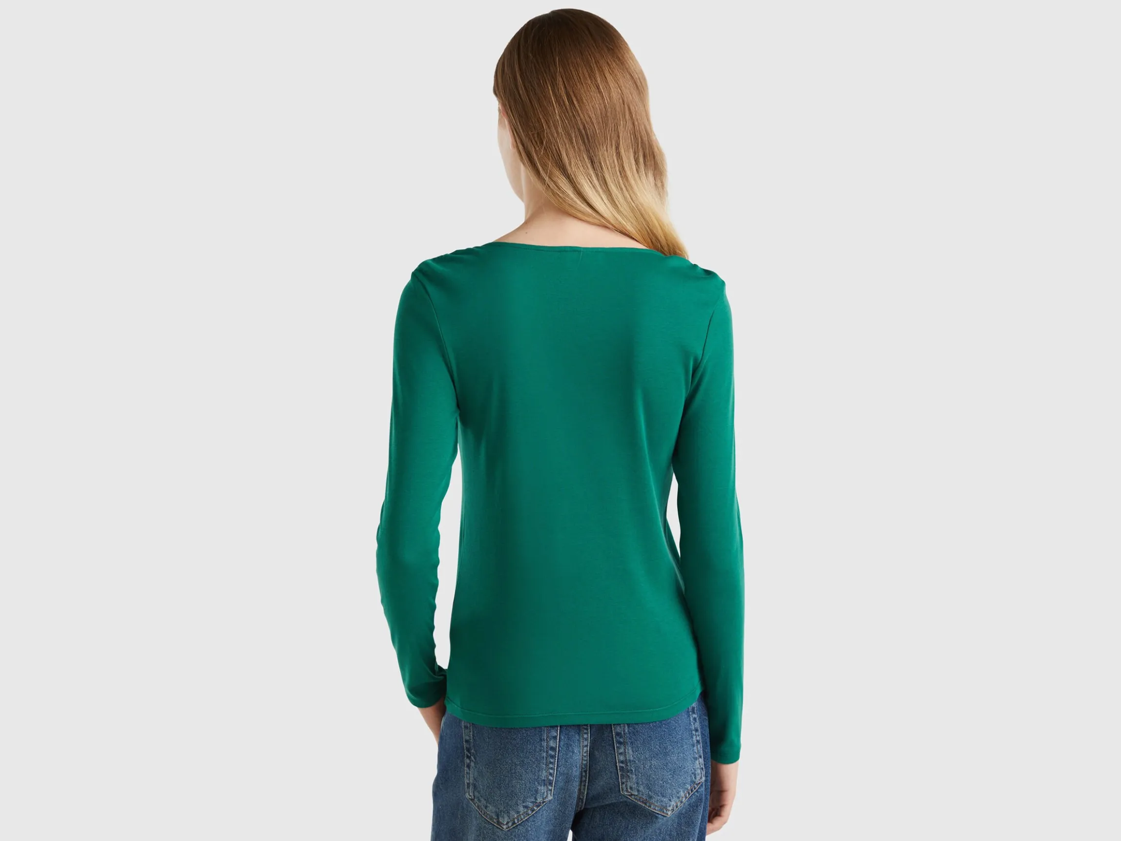 Long sleeve t-shirt in pure cotton